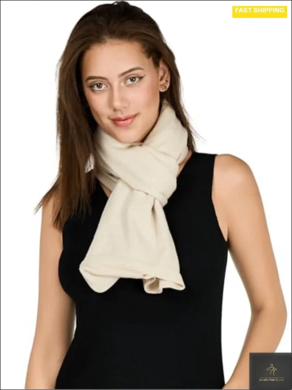 Knitted Shawl Wrap with Sleeves for Women, Soft Viscose Blend, 57 Inch, Machine